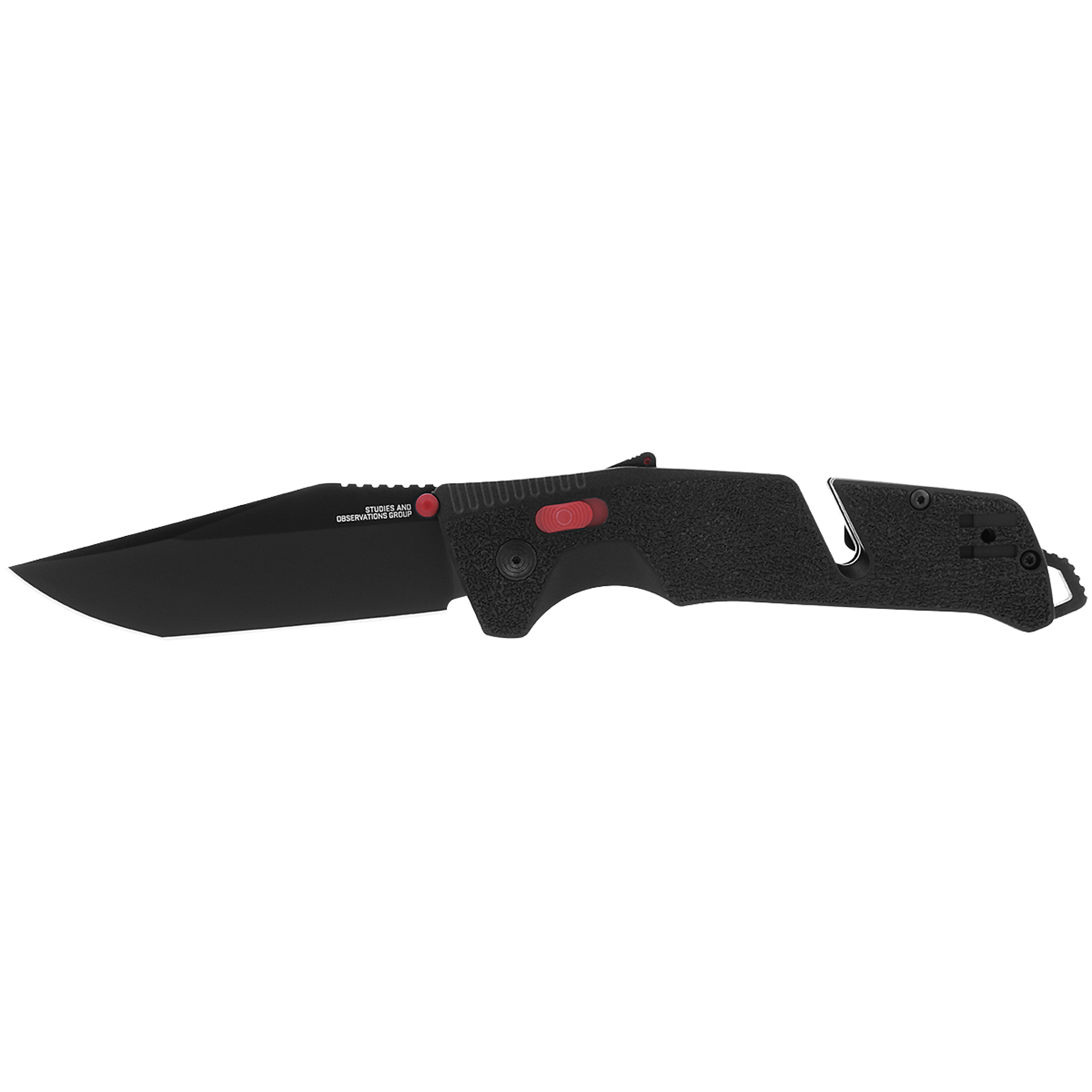SOG Trident AT Folding Knife - 3.7in. Blade, 5.33in. Handle, D2 Stainless Steel, Black/Red, Model# SOG-11-12-04-41